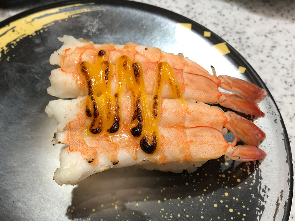 海膽鮮蝦握壽司