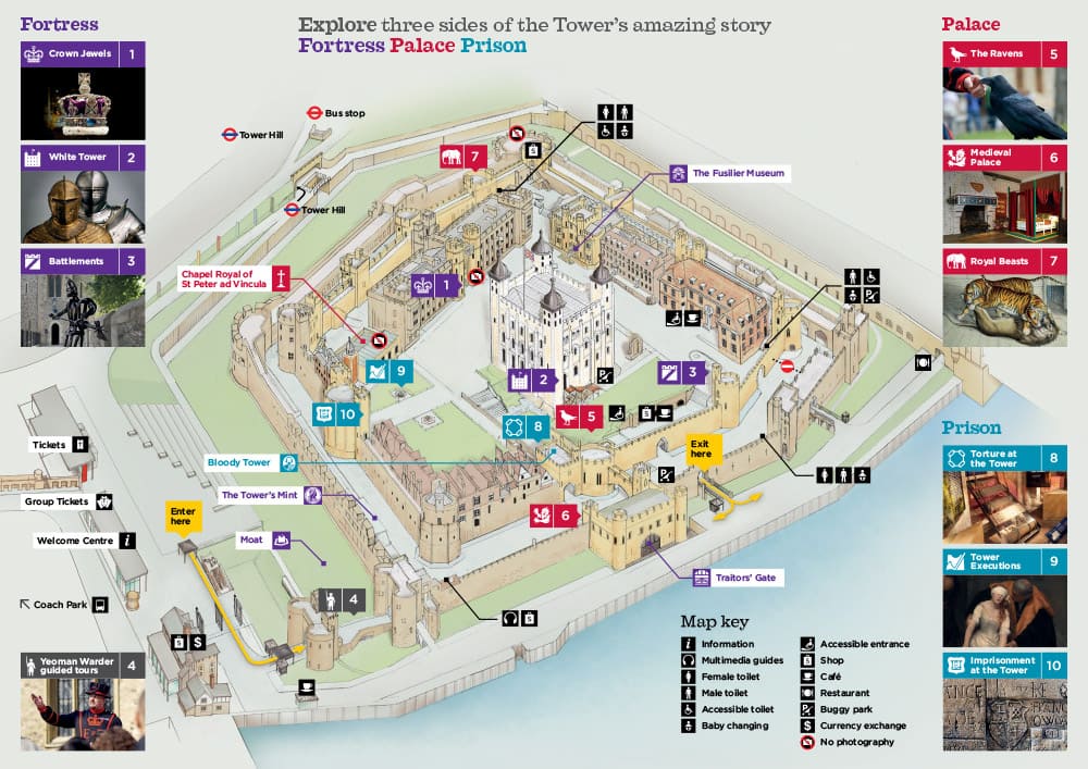 倫敦塔地圖 Tower of London Map